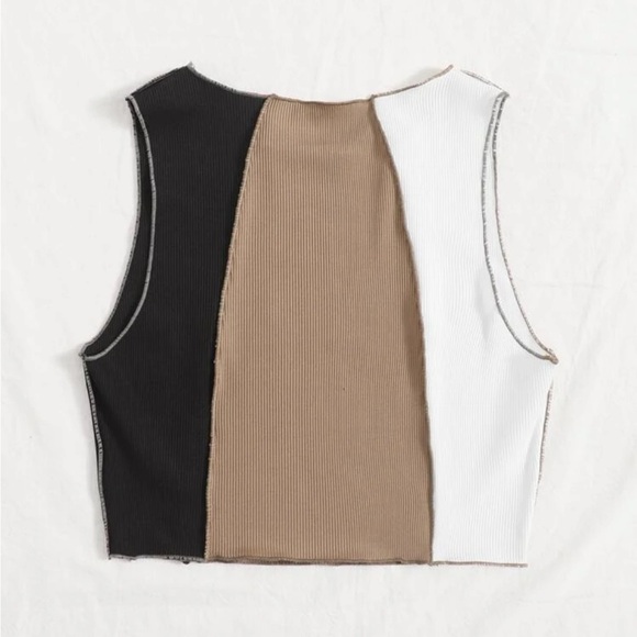 Colorblock cropped tank top from SHEIN - Picture 4 of 7